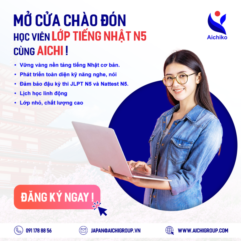 Tuyển sinh lớp tiếng Nhật N5